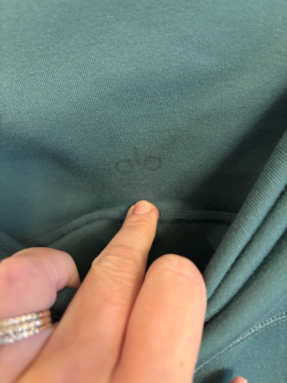 ALO Yoga Leggings Med High-Waist Dark Teal MSRP $118 - Picture 5 of 5